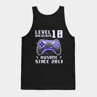 Ten 10yr BDay Son Boy Gamer 10th 10 Year Old Birthday Tank Top